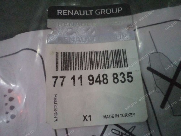 Dacia Sandero Araç Örtüsü Branda Orjinal 7711948835 YP (AD110)