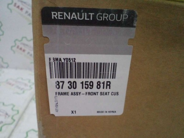 Renault Koleos 2 Sol Ön Koltuk Minder İskeleti Orjinal 873015981R YP (9B)