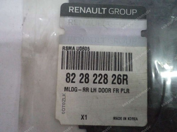 Renault Koleos 2 Sol Arka Kapı Direk Kaplaması Orj 822822826R YP (DC127)
