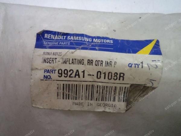Renault Fluence Sessizleştirici 992A1-0108R YP (EC124)