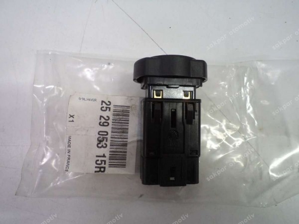 Dacia Duster Dörtlü Flaşör Düğmesi Butonu Orj 252905315R YP (AF124)