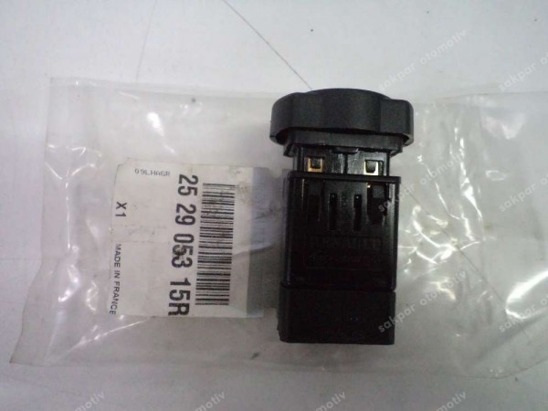 Dacia Duster Dörtlü Flaşör Düğmesi Butonu Orj 252905315R YP (AF124)