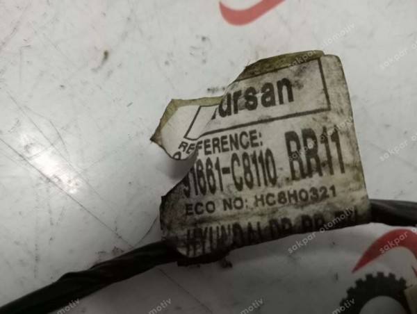Hyundai İ20 Sağ Arka Kapı Elektrik Tesisatı Kablosu 91661-C8110 CP (ZB122)