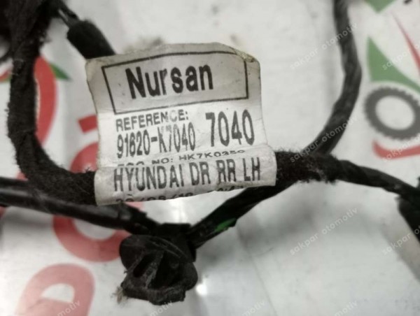 Hyundai İ10 Sol Arka Kapı Kablosu Tesisatı 91620-K7040 CP (ZB122)