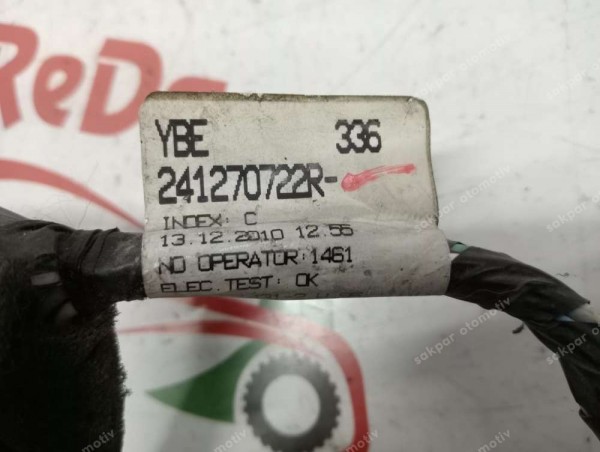 Renault Megane 3 Fluence Sol Arka Kapı KabloTesisatı Orj 241270722R CP (ZB127)