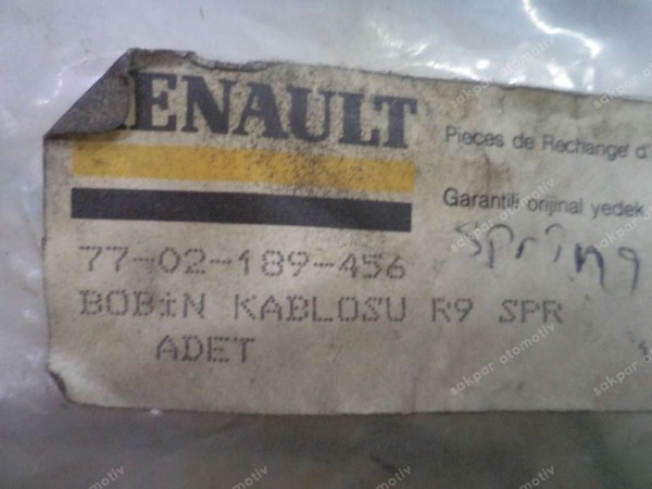 Renault R9 Ateşleme Bobin Kablosu Orj 7702189456 YP (ZB133)