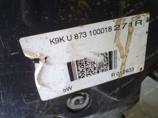 Renault Megane 4 Taliant Duster 1.5 Dizel Euro 6 Komple Motor K9KU873 CP (GH110)
