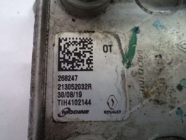 Renault Clio 4 Yağ Soğutucu Esanjör Orj 213052032R YP (DB117)