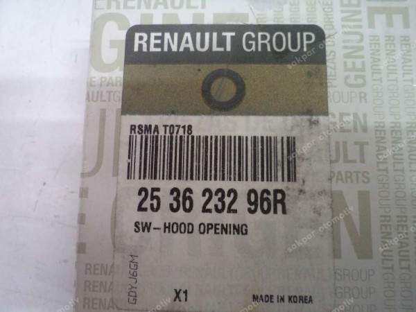 Renault Koleos 2 Ön Kaput Kontaktörü Orj 253623296R YP (DE130)