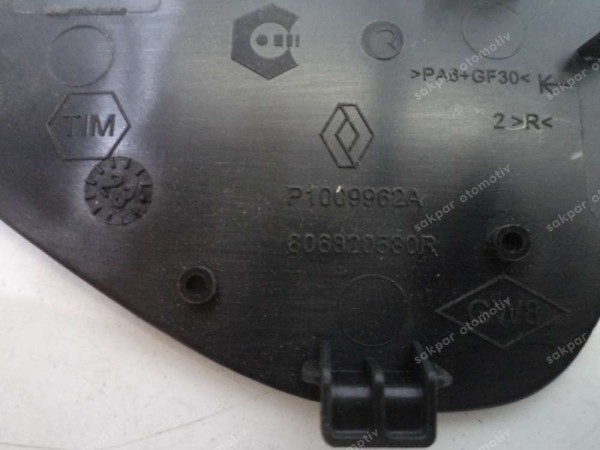 Dacia Duster Sağ Ön İç Açma Kolu Kapağı Bakaliti Orj 806820580R CP (DB1318)