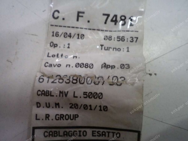 Ford Trucks Webasto Isıtıcı Tesisat Kablosu Orj 612638000 YP (ZB114)