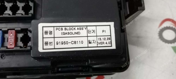 Hyundai İ20 Motor İçi Ana Tesisat Sigorta Kutusu PCB Bloğu 91210-C8070 91950-C8110 CP (TES5)