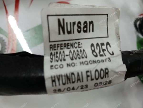 Hyundai İ20 Yer Taban Elektrik Tesisatı Orj  91502-Q0820 SP YP (TES5)