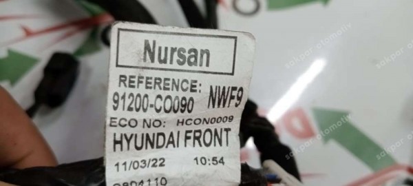 Hyundai İ20N Motor İçi Elektrik Tesisatı Sigorta kutusu 91200-CO090 91850-CO010 SP YP (TES5)