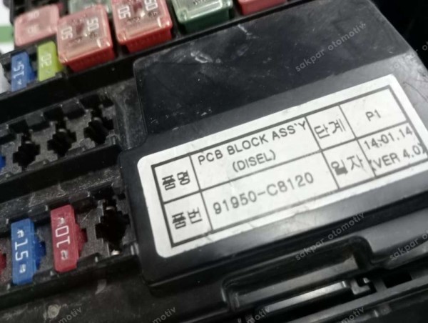 Hyundai İ20 1.4 Diesel PCB Bloğu Motor İçi Elektrik Tesisatı Orj 91230-C8130 91950-C8120 CP (TES5)