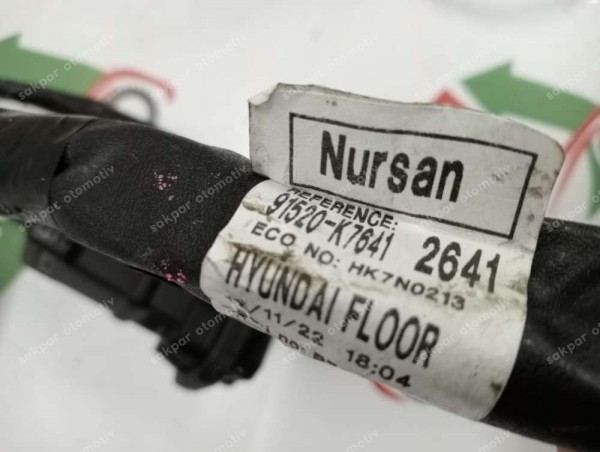 Hyundai İ10 Taban Kablo Tesisatı Orj 91520-K7641 91491-K7010 SP YP (TES6)