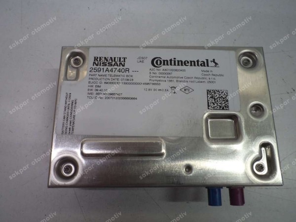 Renault Telematik Kutu Hesaplayıcı Orj 2591A4740R YP (EC127)