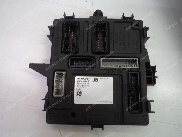 Renault Clio 5 Captur UCH BCM Modülü Beyni Orj 284B29294R YP (GC130)