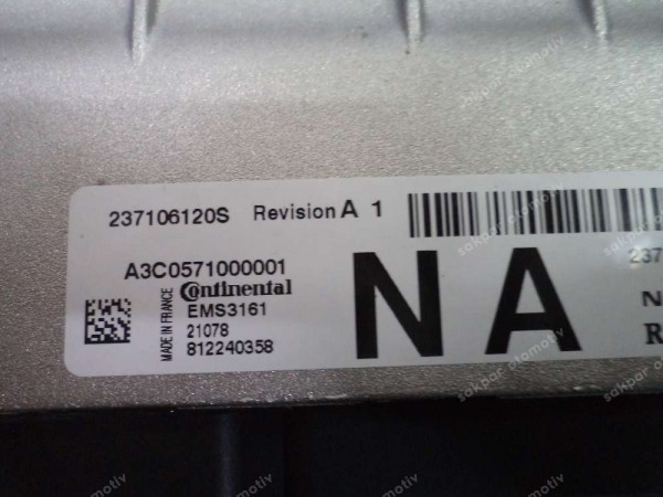 Dacia Sandero Jogger Ecu Beyni Modülü Orj 237106120S 237106125S YP (GC130)