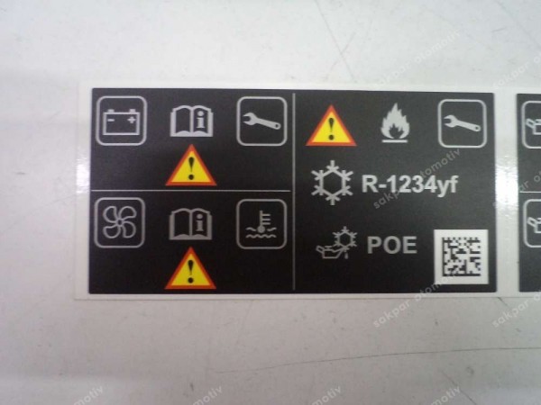 Renault Clio 5 Ön Panjur Etiketi Orjinal 978183030R YP (EC1212)