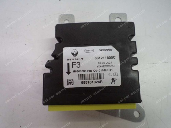 Renault Megane 4 Hava Yastığı Airbag Beyni Modülü Orj 985101024R YP (HD130)