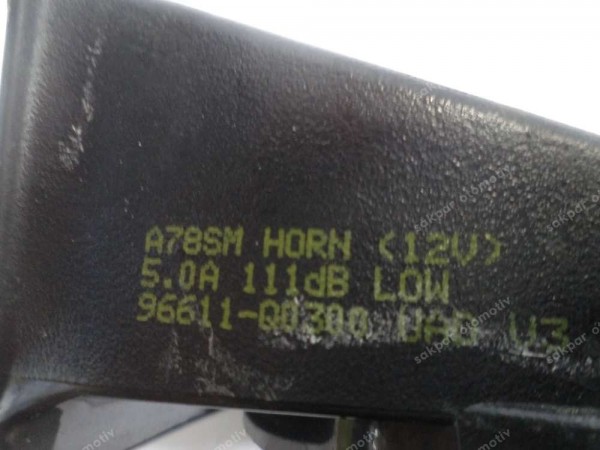 Hyundai Bayon İ20 Alarm Kornası Orj 96611-Q0300 SP HP (DE123)