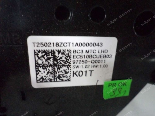 Hyundai Bayon İ20 Manuel Klima Kontrol Paneli Isıtıcı Ünitesi Orj 97250-Q0011 YP (AF125)