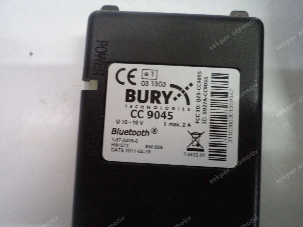 Renault Bury CC9045 Bluetooth Kiti Hands Free Car Kit 8900000216 YP (GG126)