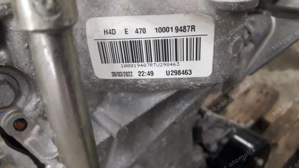 Renault Taliant Sandero Jogger Clio 5 1.0 Tce Motor Komple H4D E470 100019487R SP YP (GH110)