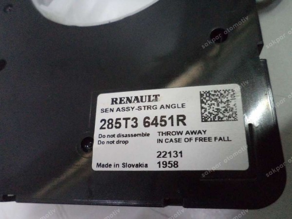 Renault Megane 4 Clio 5 Direksiyon Açı Sensörü Orj 285T36451R YP SP (DB124)