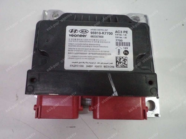 Hyundai İ10 Airbag Kontrol Ünitesi Beyini Orj Sökme 95910-K7700 YP SP (DC1311)