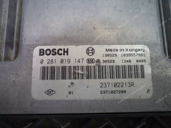 Renault Clio Symbol Dacia Sandero Dokker Enjeksiyon Motor Beyni 237102720R CP (DE112)