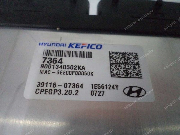 Hyundai İ10 Motor Modülü Beyni ECU Orj 39116-07364 SP YP (DB129)