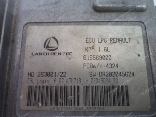 Dacia Logan Sandero LPG Enjeksiyon Beyni Orj 616569000 CP (DE112)