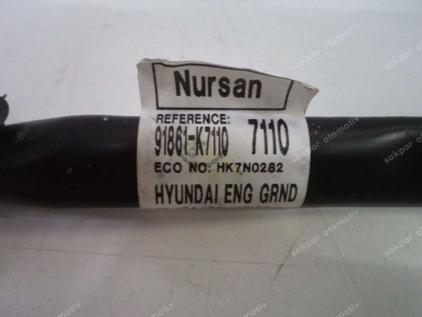 Hyundai İ10 Akü Şase Kablosu Orj 91861-K7110 SP YP (ZB133)