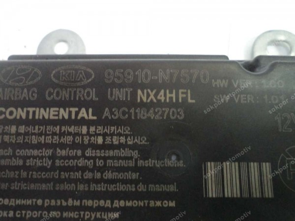 Hyundai Tucson Hava Yastığı Airbag Modülü Beyni Orj 95910-N7570 SP YP (DC1311)