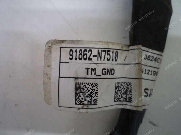 Hyundai Tucson Akü Şase Kablosu Orj 91862-N7510 SP YP (ZB133)