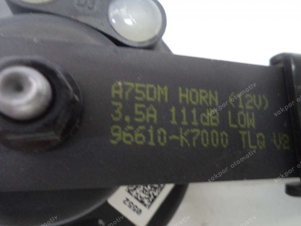 Hyundai İ10 Korna Orjinal 96610-K7000 SP YP (DE123)