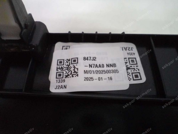 Hyundai Tucson Torpido Gögüs Bakaliti Orj 847J2-N7AA0NNB SP YP (AE140)