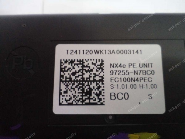 Hyundai Tucson Elektronik Kontrol Ünitesi ECU Beyni Orj 97255-N7BC0 SP YP (DB1317)