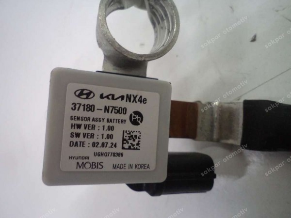 Hyundai Tucson Akü Akım Sensörü Kablosu Orj 37180-N7500 SP YP (ZB133)