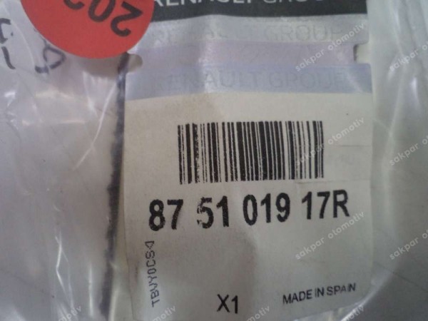 Dacia Lodgy Sol Ön Koltuk Minder Takozu Orj 875101917R YP (DB1314)