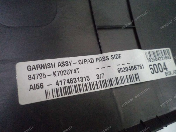 Hyundai İ10 Torpido Çıtası ve Kalorifer Izgarası 84795-K7000 YP SP (AE140)