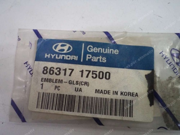 Hyundai Matrix GLS Yazısı Monogram Orj 86317-17500 YP (AE132)