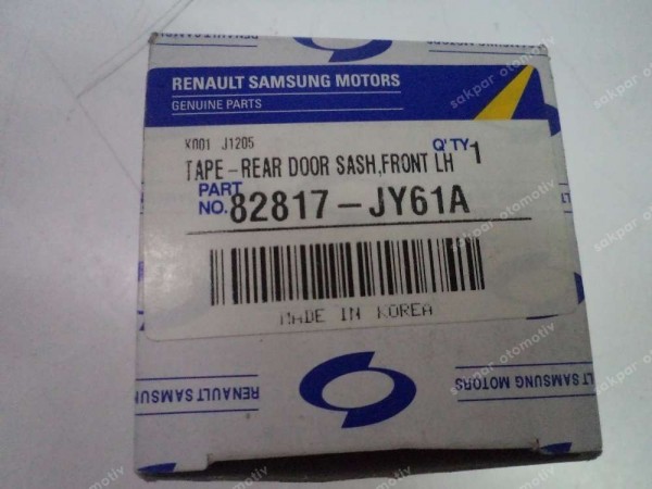 Renault Koleos Sol Arka Kapı Bandı Sticker 82817-JY61A YP SP (AE133)