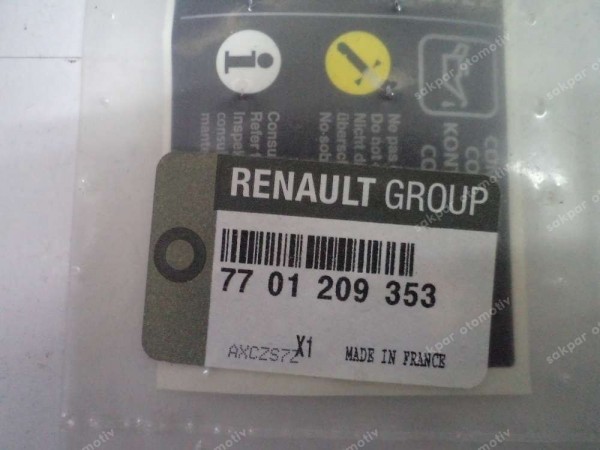 Renault Modus Ön Panel Etiketi Sticer Orj 7701209353 YP (DC127)