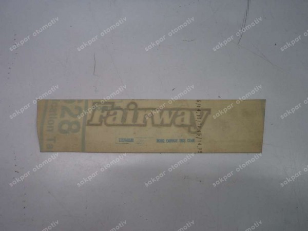 Renault R9 Fairway Yazısı Etiketi 7702246589 YP (DC127)
