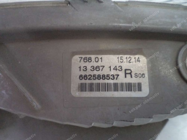 Opel Astra J Ön Sol Çamurluk Dönüş Sinyali Orj 662588537 CP HP (BC123)