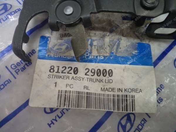 Hyundai Accent Bagaj Kilit Karşılığı Orj 81220-29000 YP (DB139)