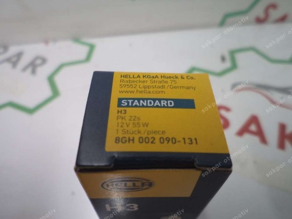 Hella Comet 500 Sürücü Sis Lambası ve Ampülü Orjinal YP (BB126)